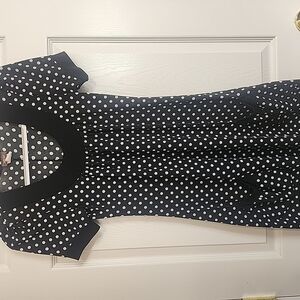 Siren Lily Black and White Polka Dot Dress